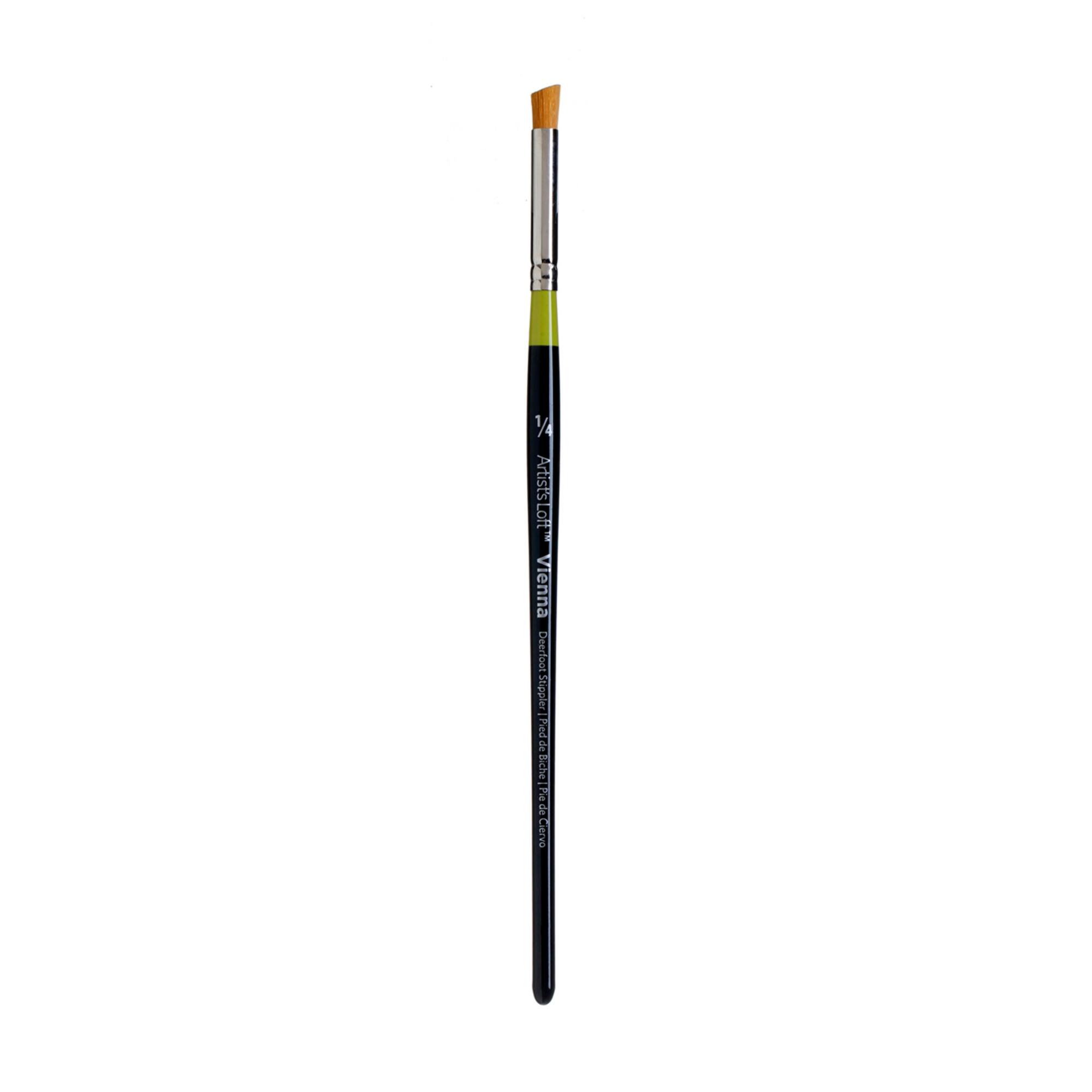 Golden Taklon Short Handle Deerfoot Stippler Brush by Artist's Loft™ Vienna